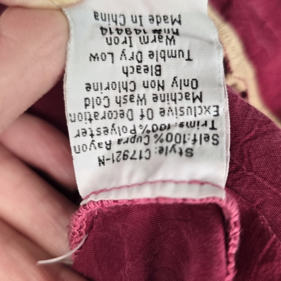 Johnny Was "Lantana" floral embroidered blouse XL - Picture 6 of 8